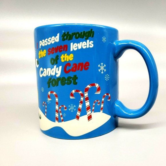 Elf Coffee Mug. "I passed through the seven levels of the candy cane forest" - Picture 5 of 12